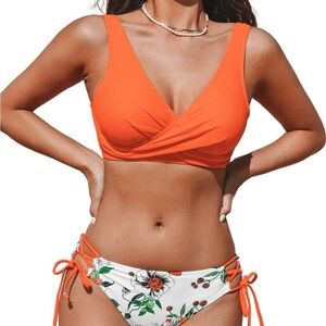Cupshe orange bikini top